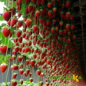Клубника ампельная Анастасия купить по цене от 370р. в интернет-магазине «Посадика» с доставкой почтой в в Камышине и по всей России – [изображение №1].